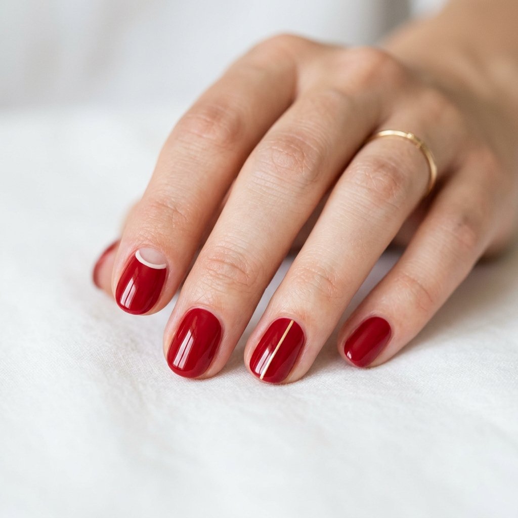 30 Nails Red Ideas: Stunning Ways to Rock the Classic Color 19 Minimalist Nails Red Ideas
