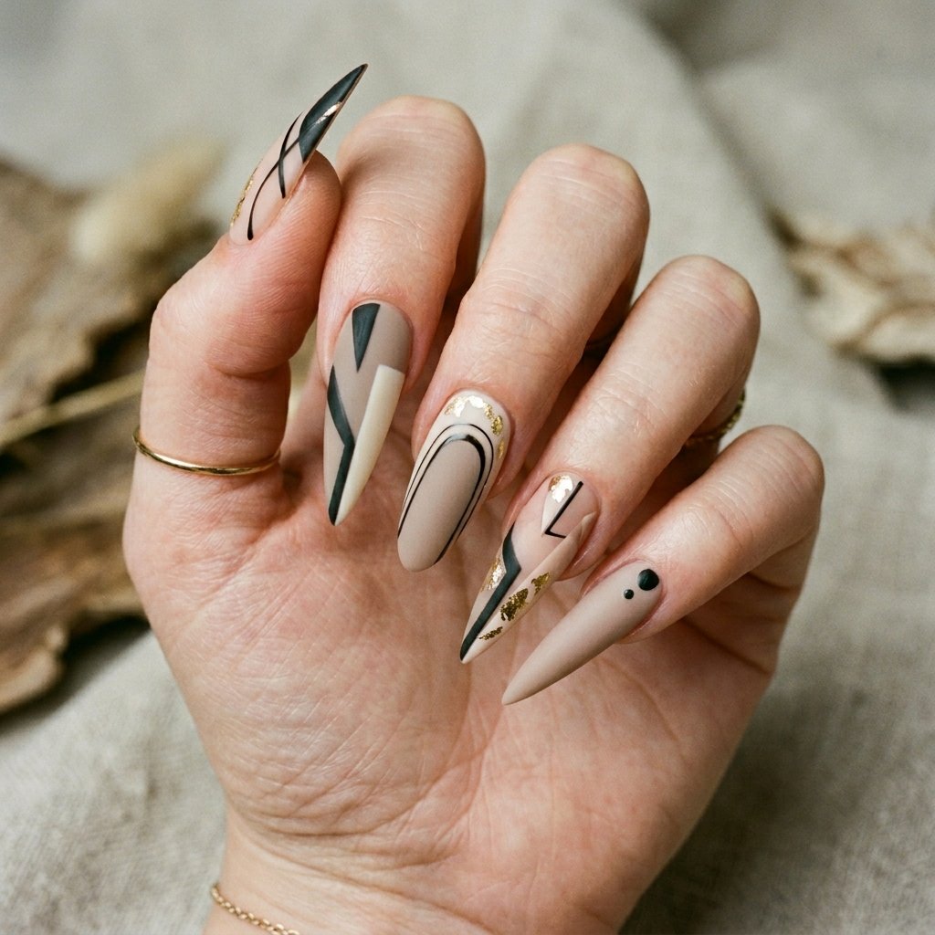 Asymmetrical Nail Shape Ideas