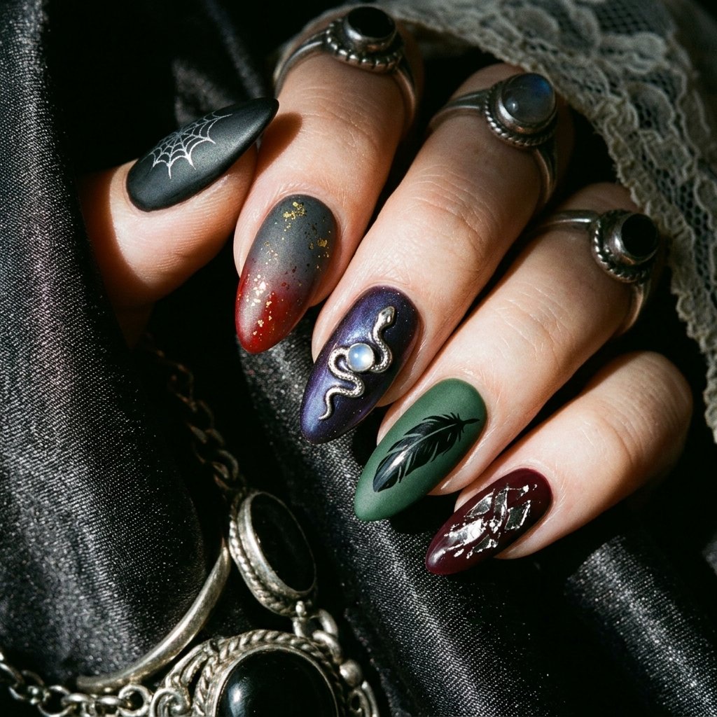 Moody Nail Art Designs