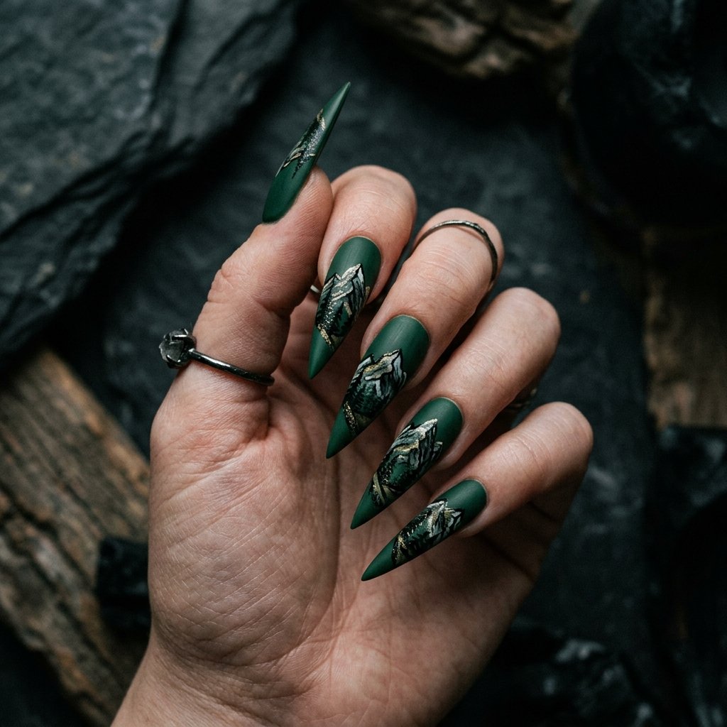 Mountain Peak Nail Shape Ideas