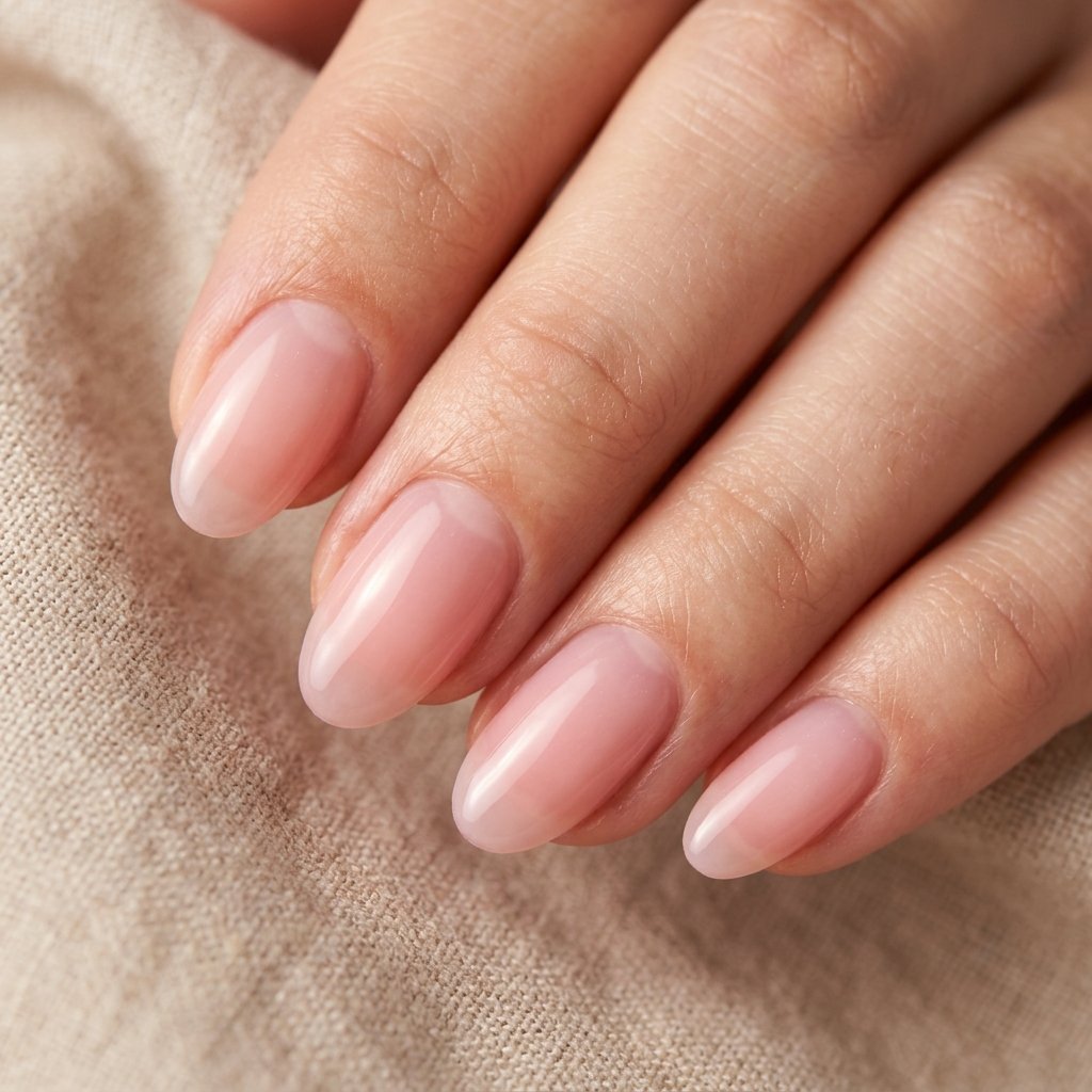 Natural Nail Extension Idea
