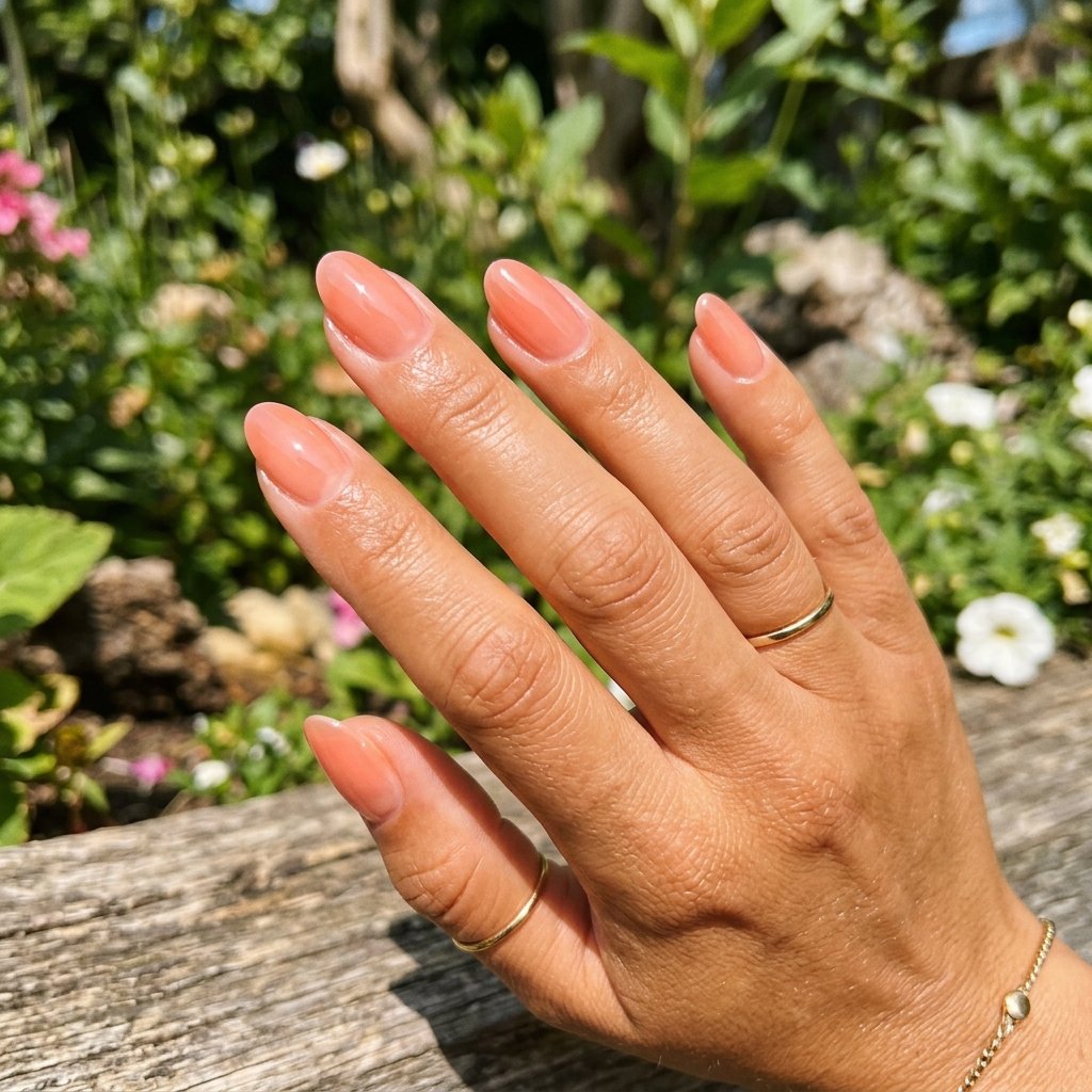 Natural Summer Nails Idea