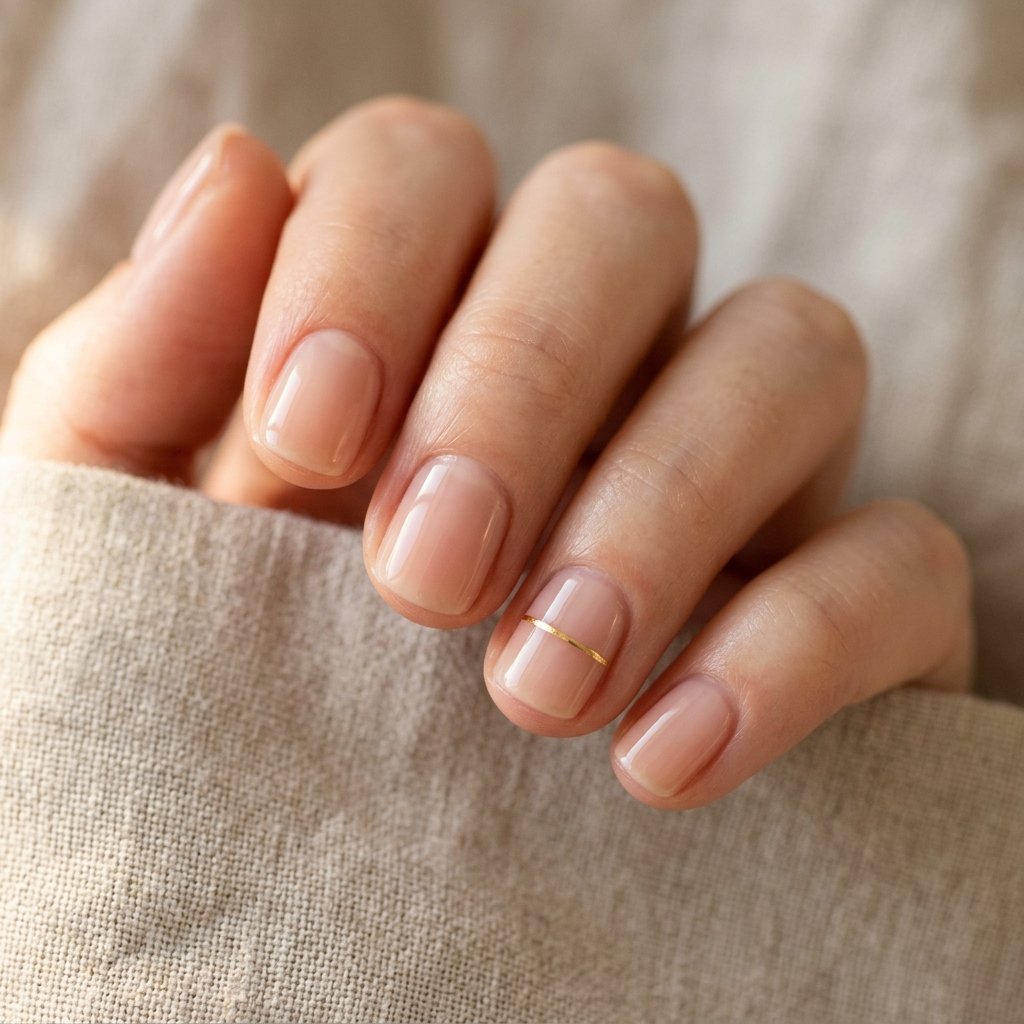 Natural Minimalist Nails Idea