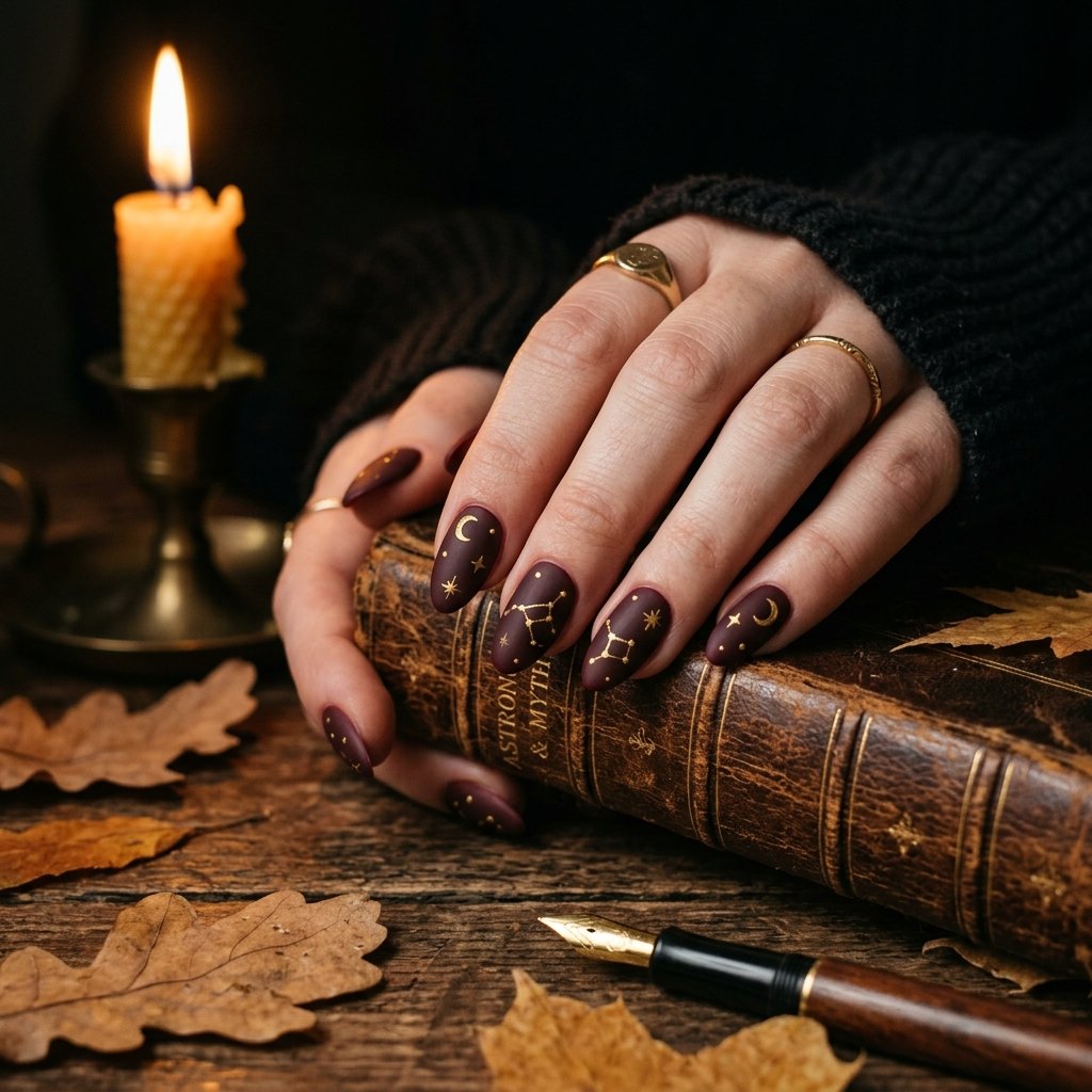 Dark Academia Nails Aesthetic Ideas
