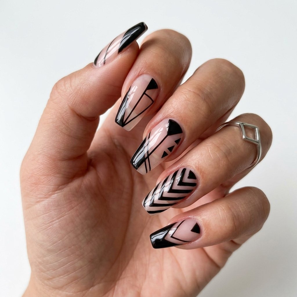 30 Nails Baddie Ideas: Stunning Looks to Inspire Your Next Set 17 Baddie Nails with Negative Space Designs