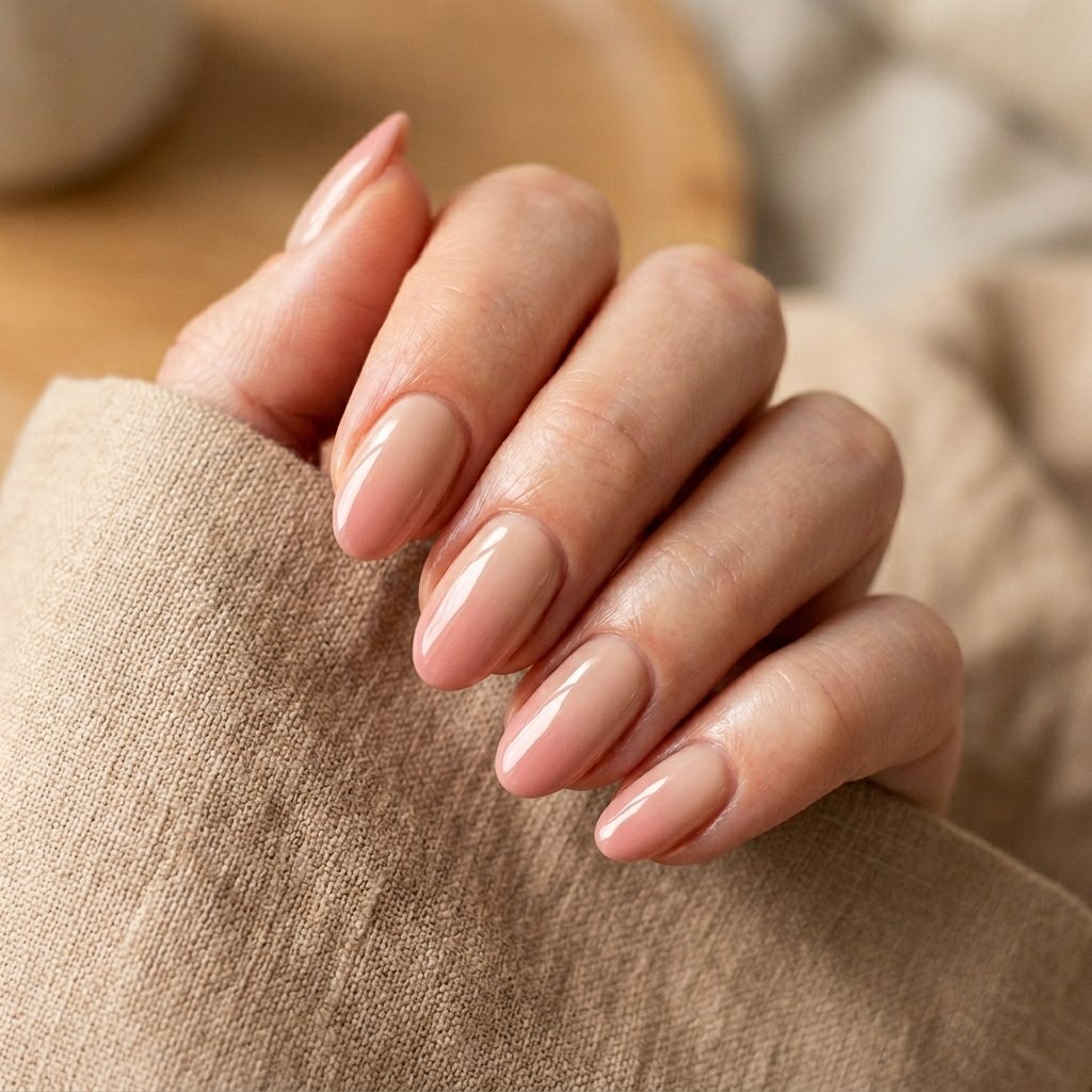 Natural Ombre Nails Idea