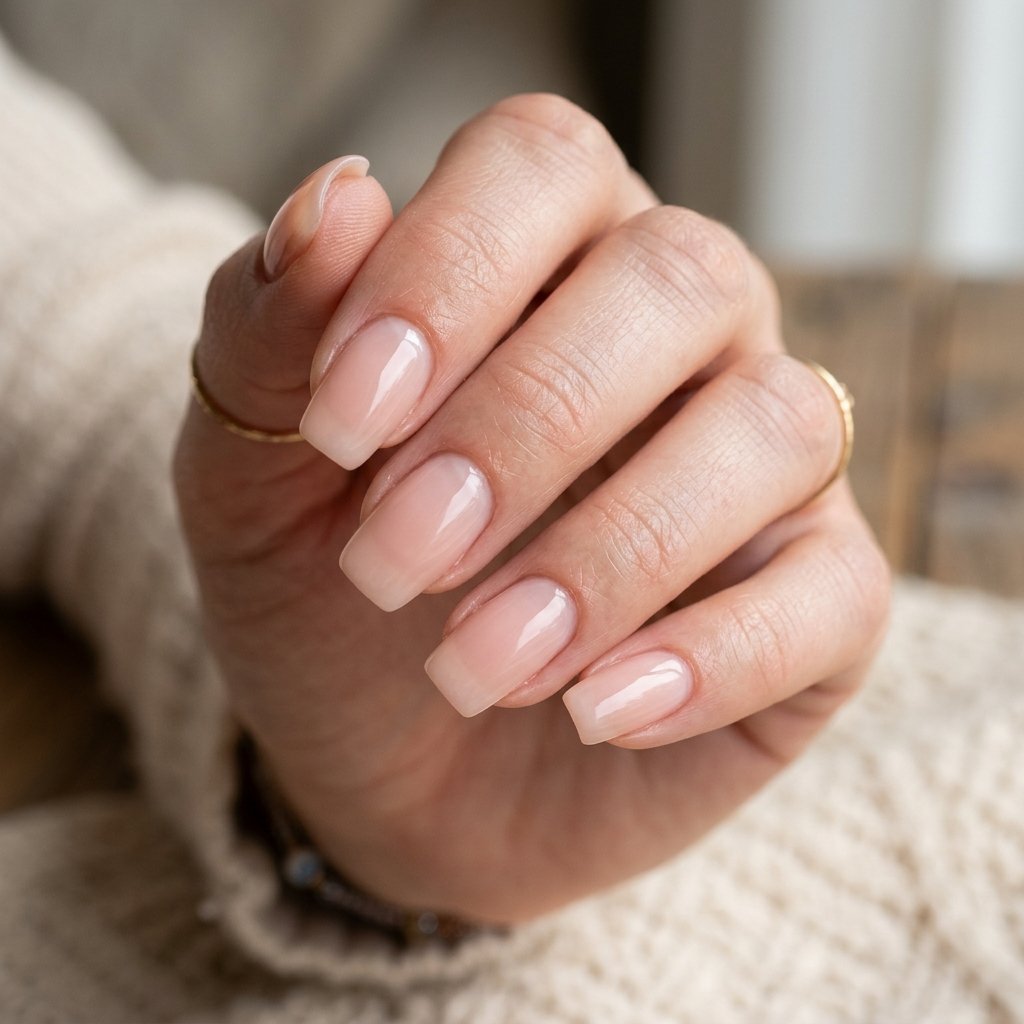 Natural Acrylic Nails Idea