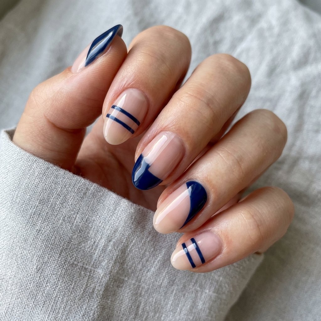 Nails Oval Ideas: 30 Beautiful Designs to Inspire Your Next Manicure 21 Negative Space Oval Nails