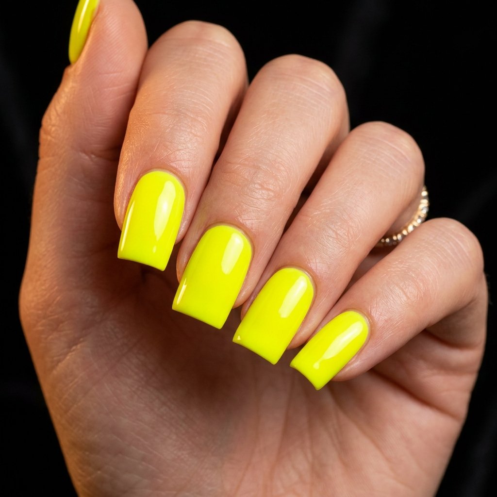 30 Nails Yellow Ideas: The Ultimate Guide to Sunshine Inspired Nail Art 4 Neon Yellow Nails