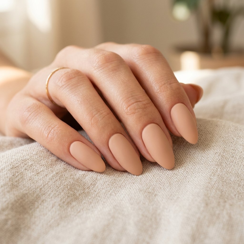 Natural Nude Nails Idea 