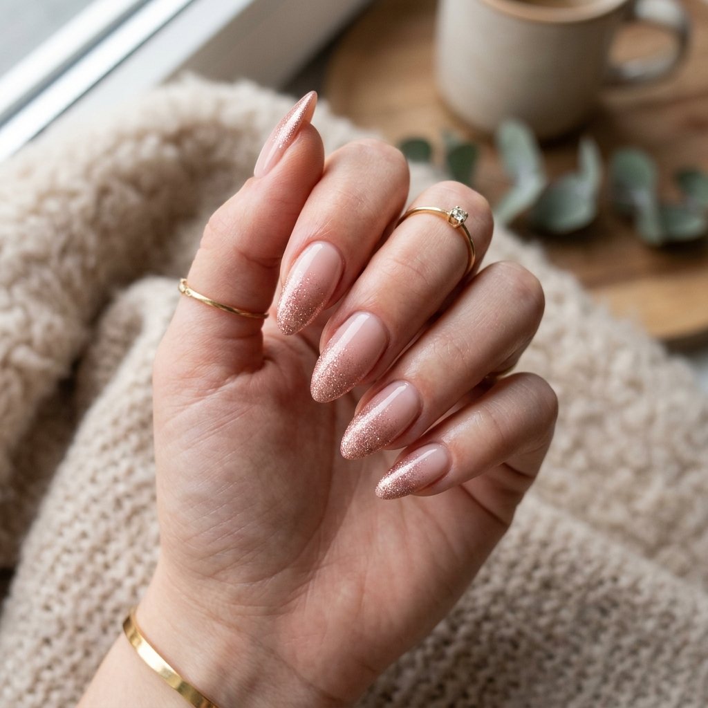 Ombre Almond Nails