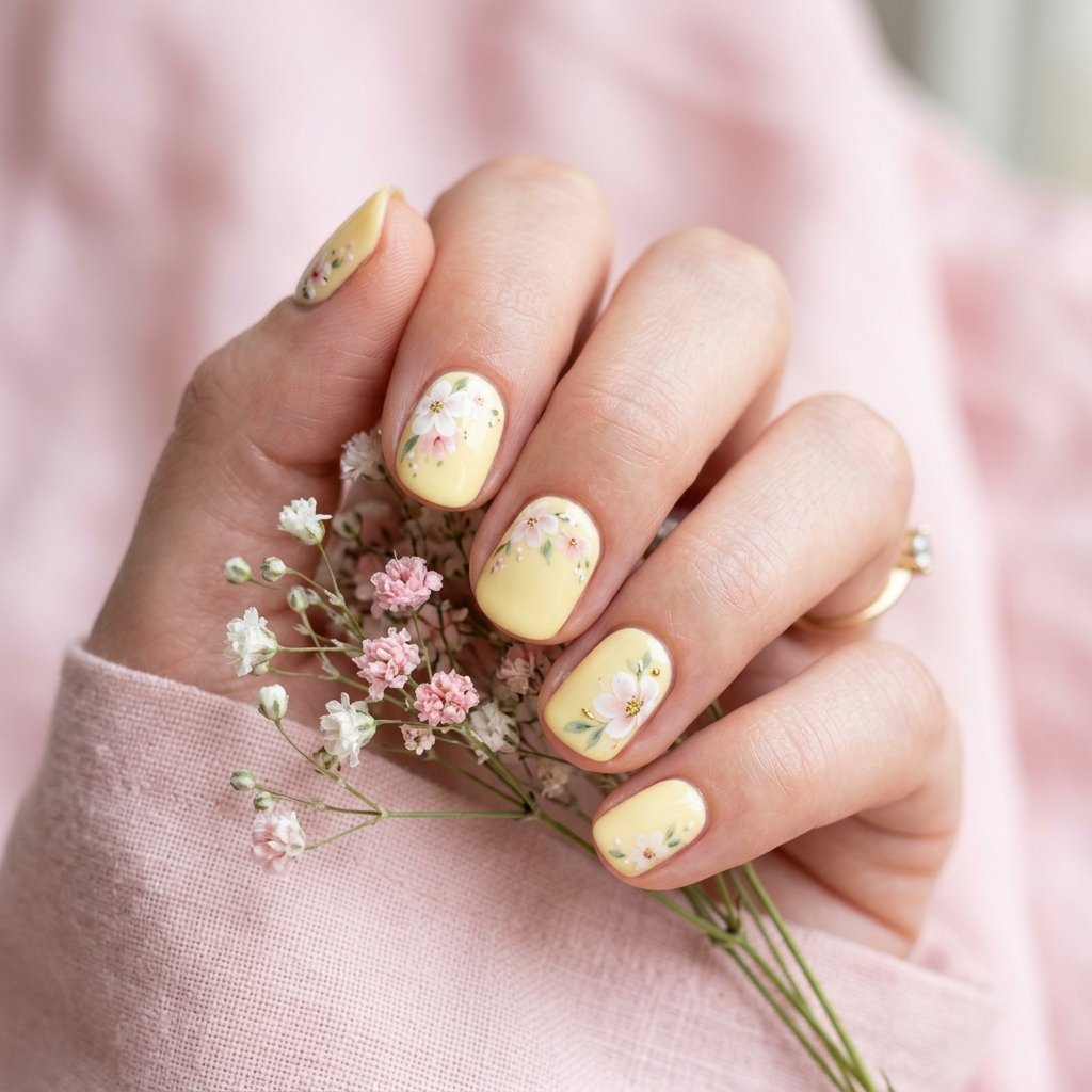 30 Nails Yellow Ideas: The Ultimate Guide to Sunshine Inspired Nail Art 5 Pastel Yellow Nail Designs