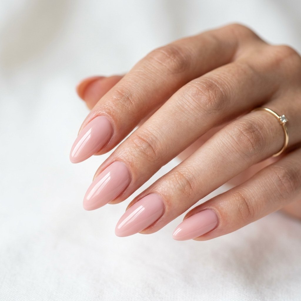 Pink Almond Nails
