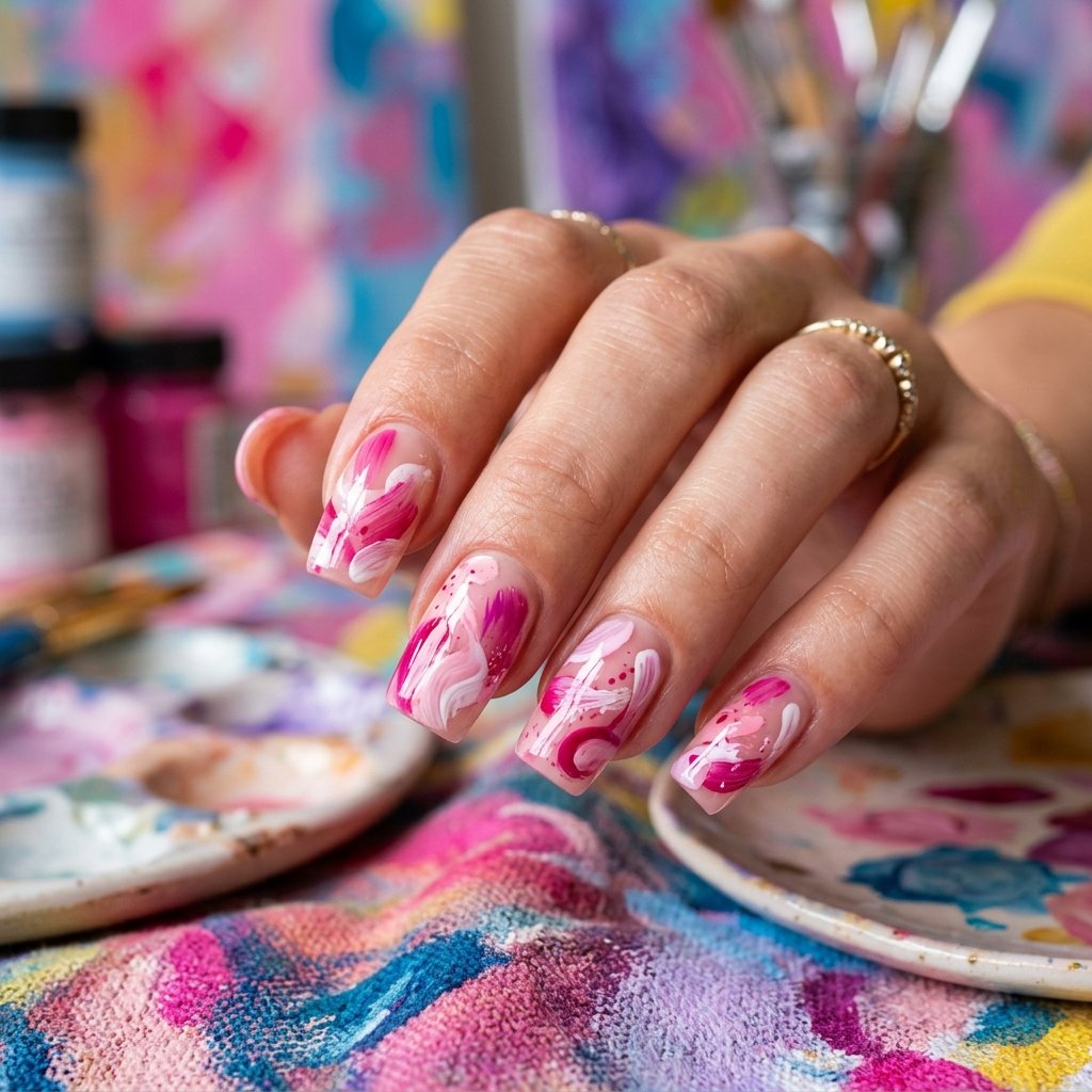 Pink Nail Art Designs