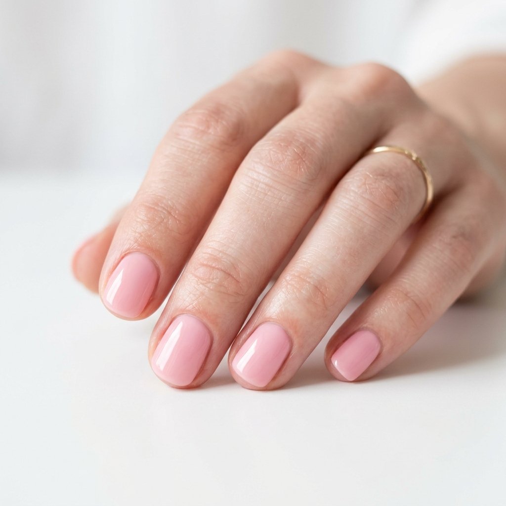 Pink Short Nails
