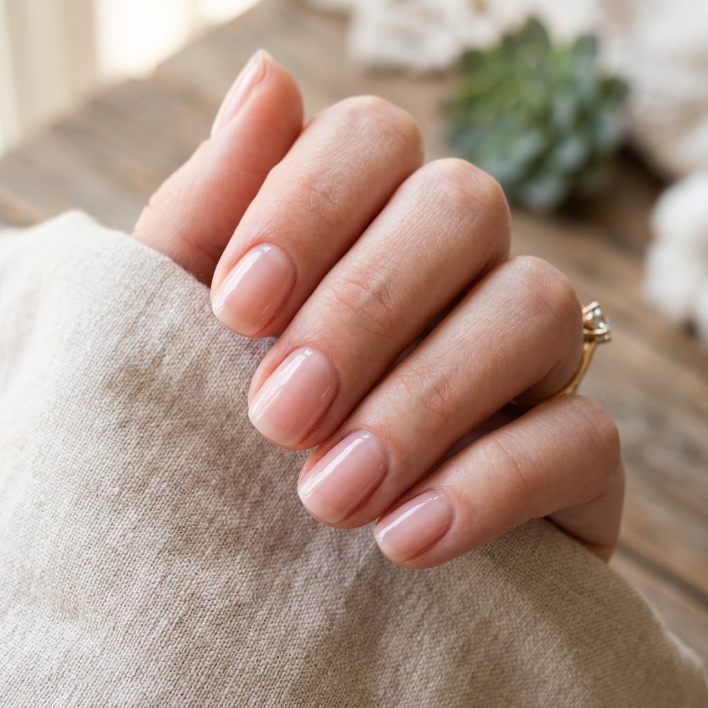 Natural Pink Nails Idea