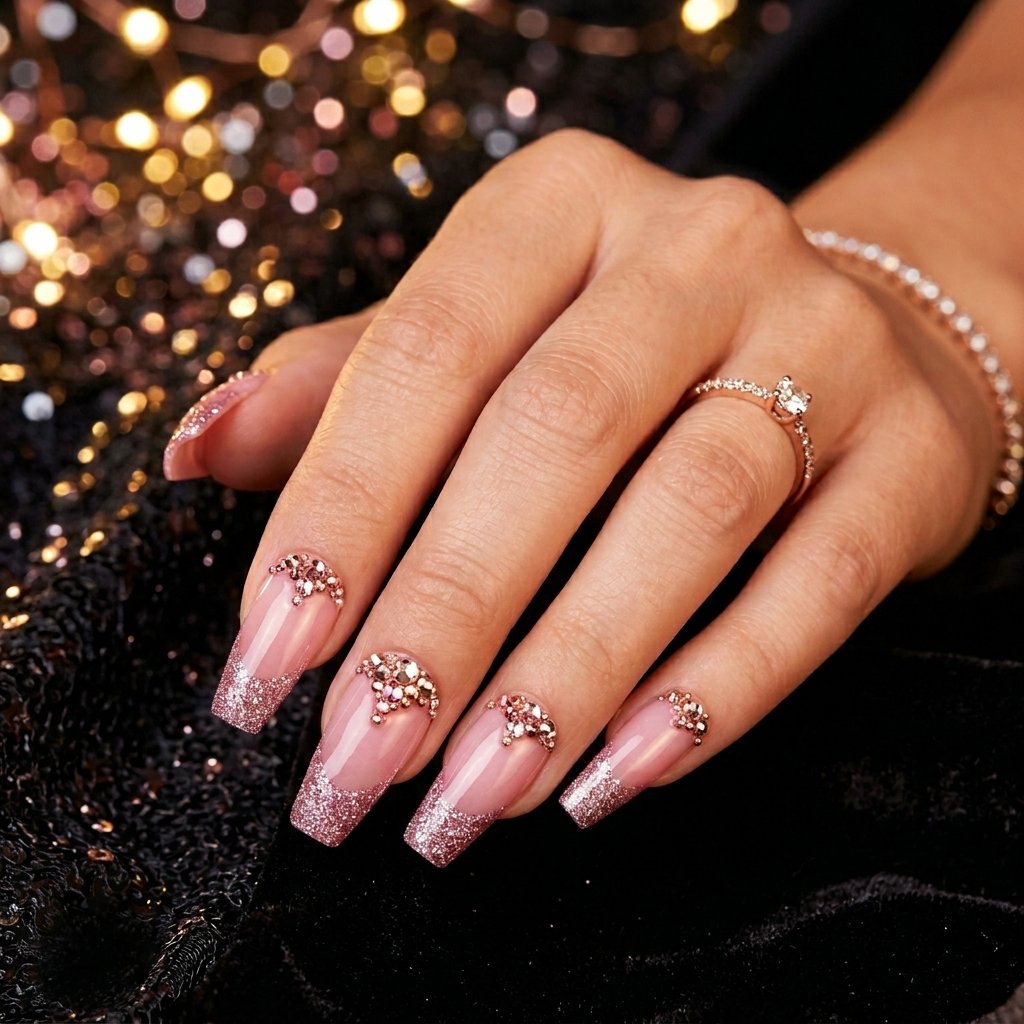 Pink Prom Nails