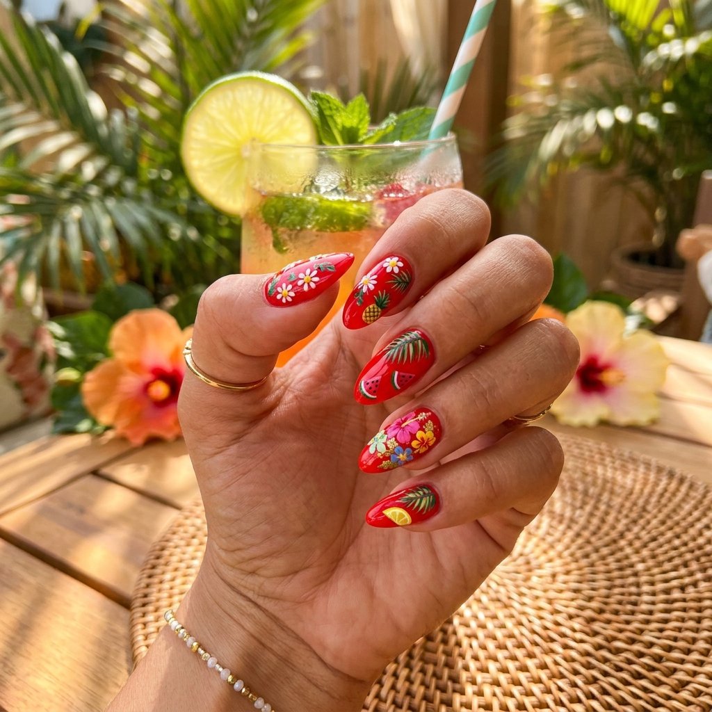 30 Nails Red Ideas: Stunning Ways to Rock the Classic Color 31 Nails Red Summer Vibe Ideas