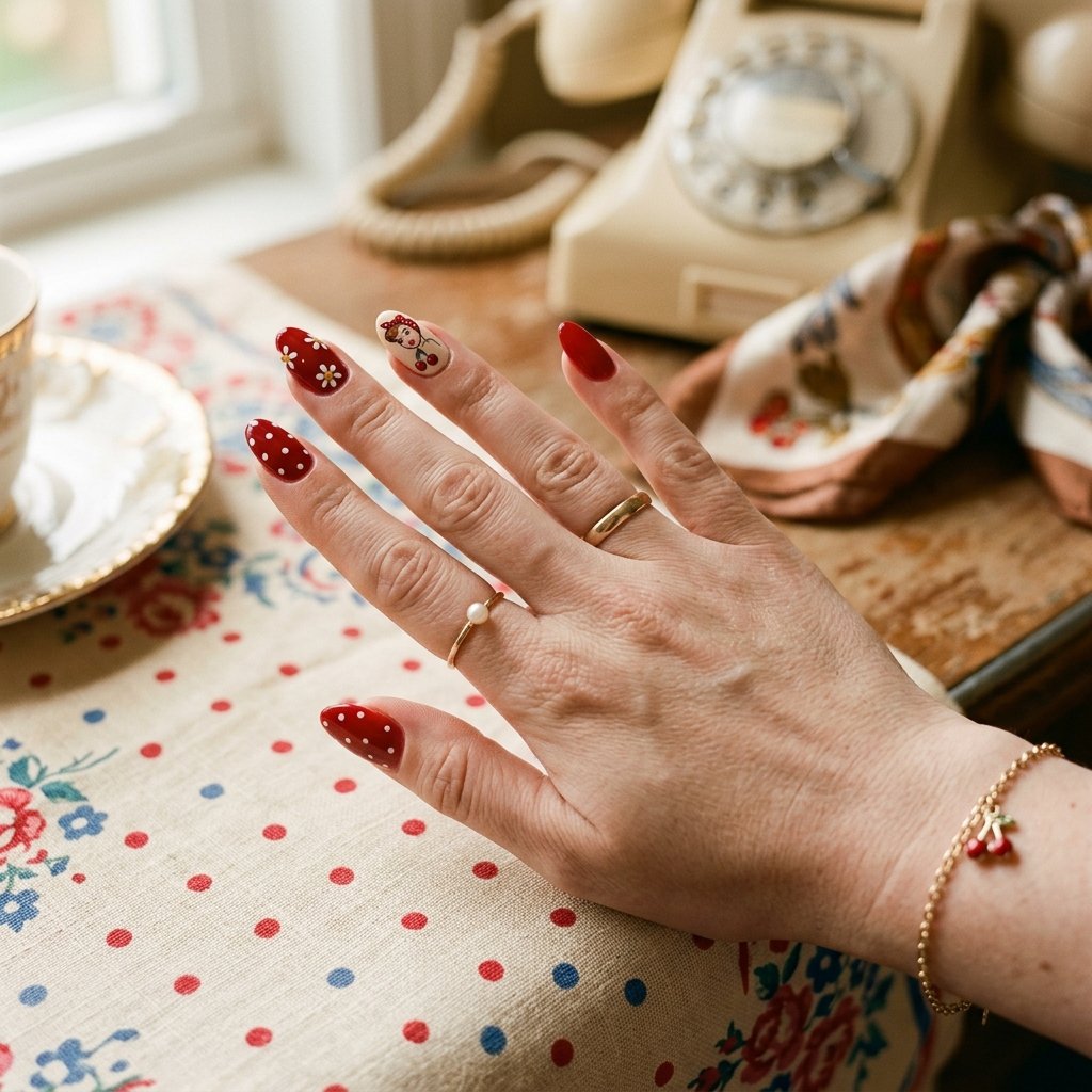 30 Nails Red Ideas: Stunning Ways to Rock the Classic Color 30 Nails Red Vintage Retro Ideas