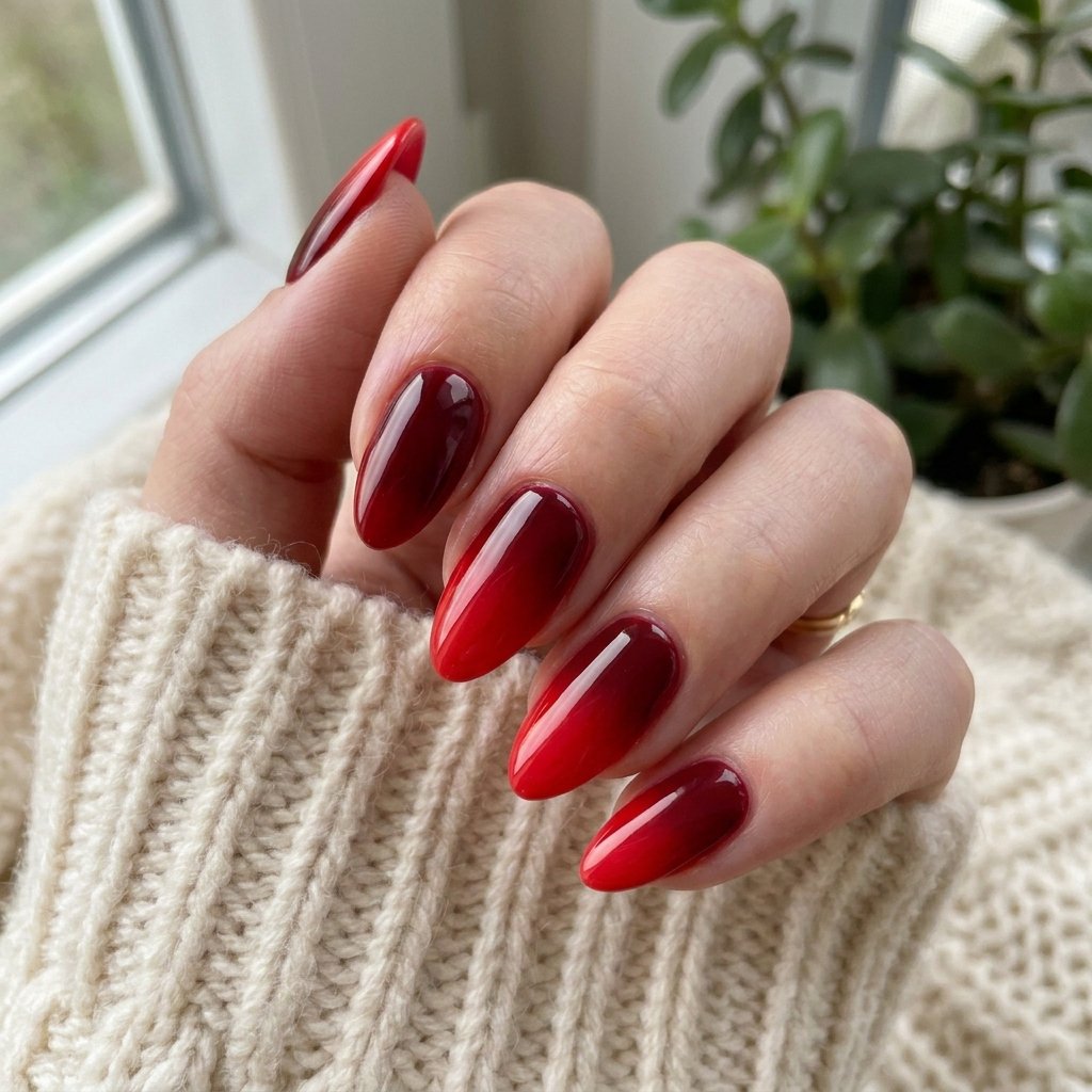 30 Nails Red Ideas: Stunning Ways to Rock the Classic Color 4 Nails Red Ombre Gradient Ideas