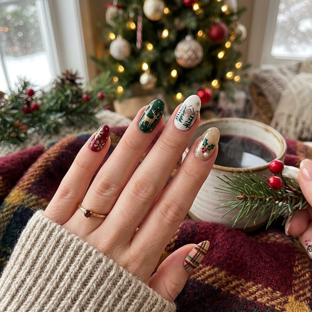 Nails Oval Ideas: 30 Beautiful Designs to Inspire Your Next Manicure 30 Seasonal Themed Oval Nails