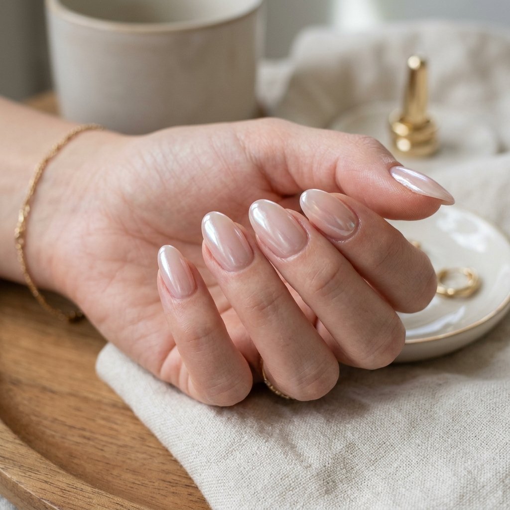 Nails Oval Ideas: 30 Beautiful Designs to Inspire Your Next Manicure 5 Sheer Glazed Oval Nails