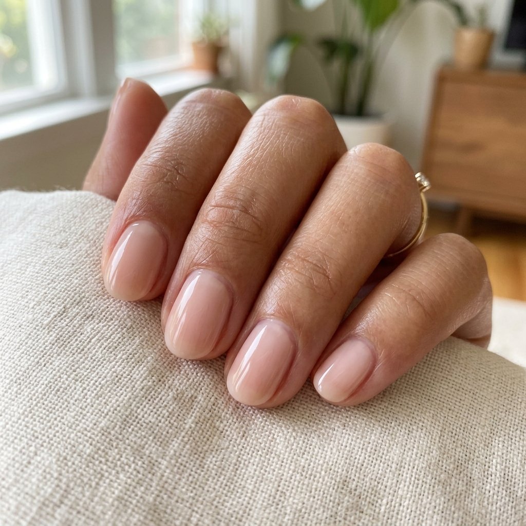 Natural Short Nails Idea