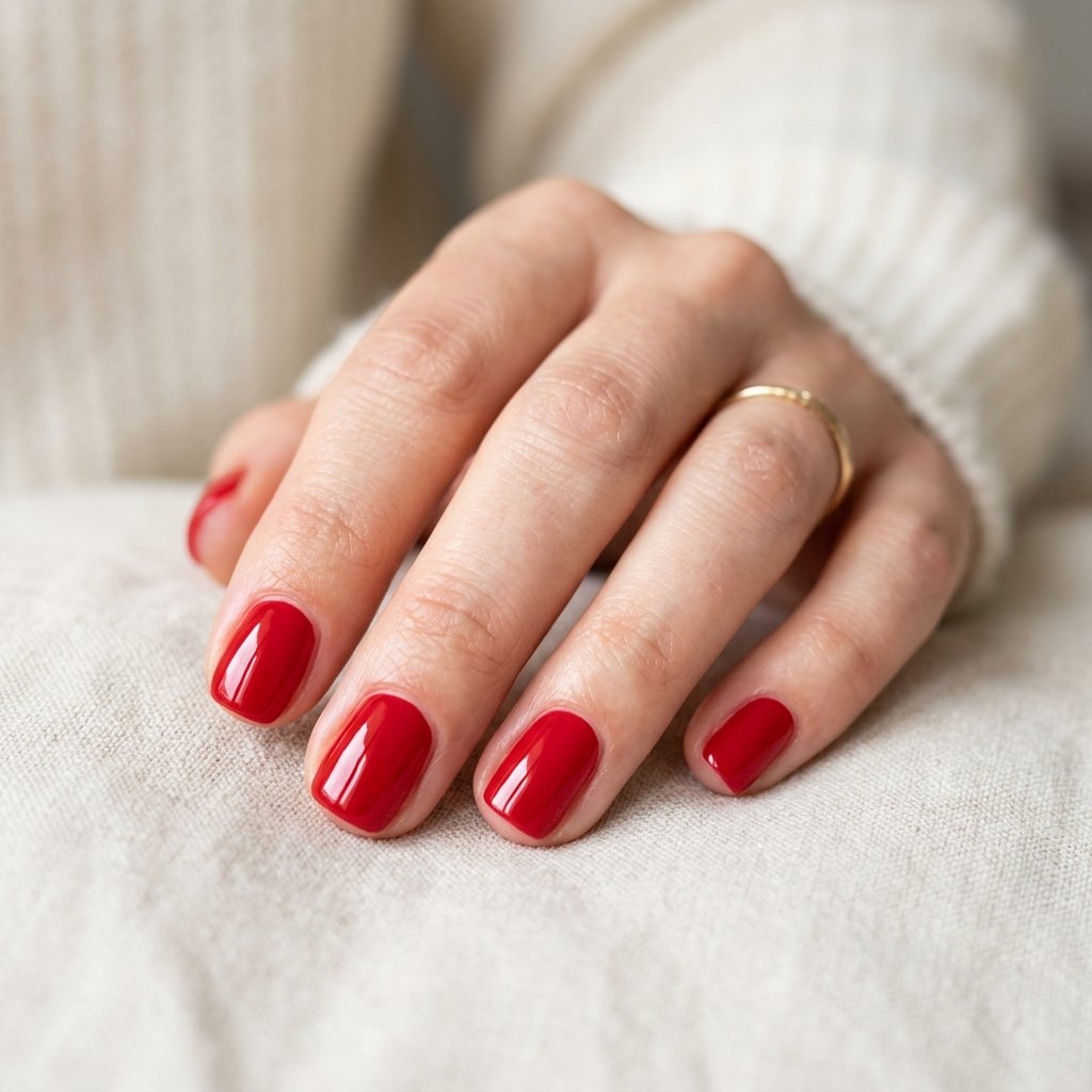30 Nails Red Ideas: Stunning Ways to Rock the Classic Color 9 Short Nails Red Ideas