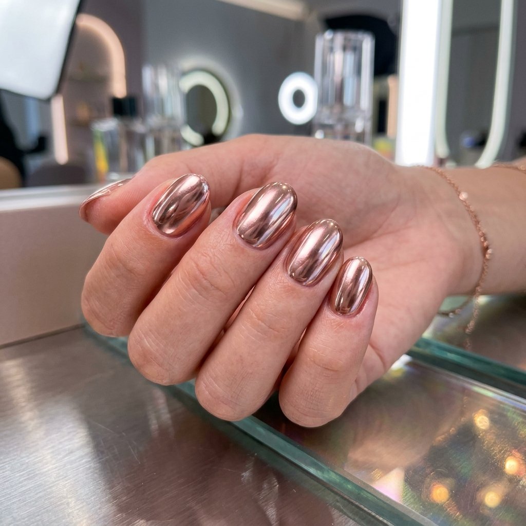 28 Best Nails Short Ideas for Every Style and Occasion 16 Chrome Nails Short Ideas