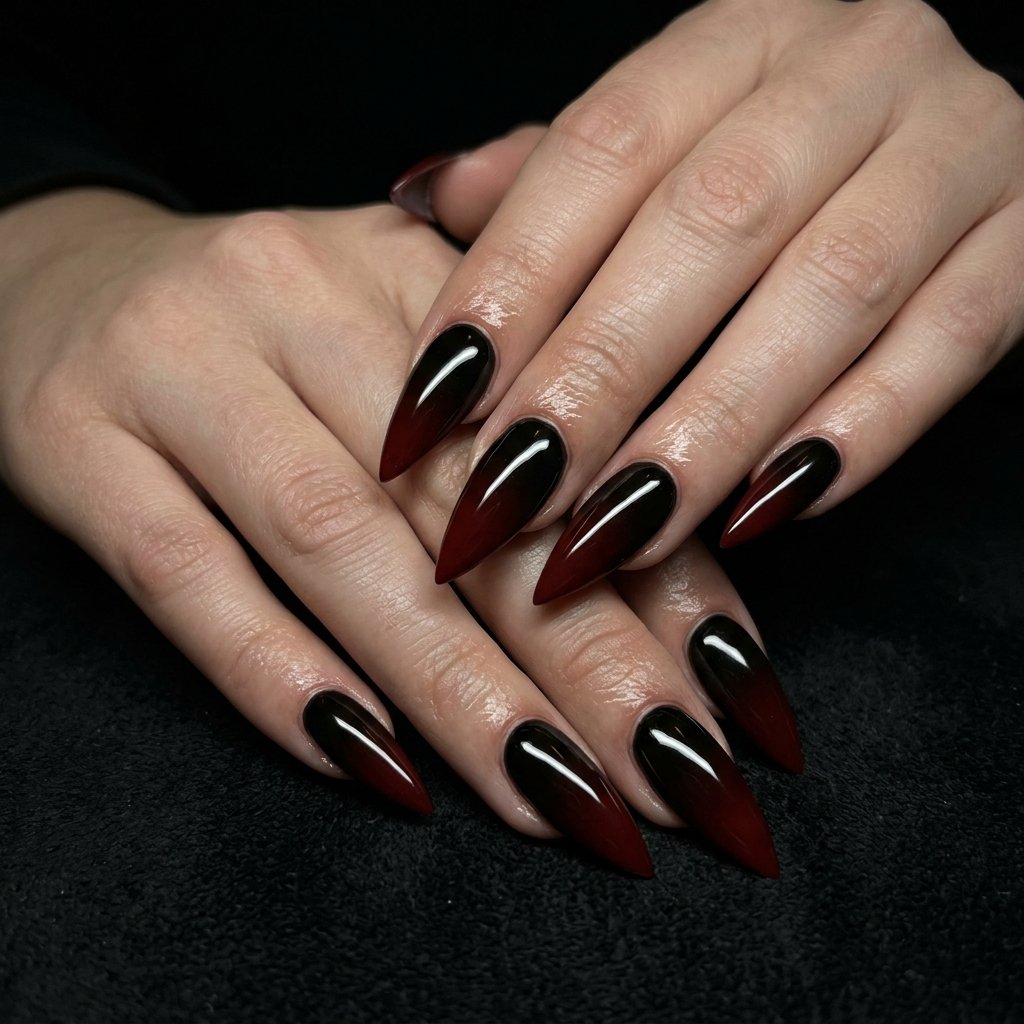 30 Nails Ombre Ideas: Stunning Looks to Inspire Your Next Manicure 19 Stiletto Ombre Nails