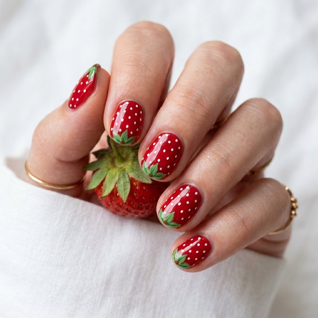 Nails Cute Ideas: 30 Stunning Looks to Spark Your Next Manicure 19 Strawberry Nail Ideas