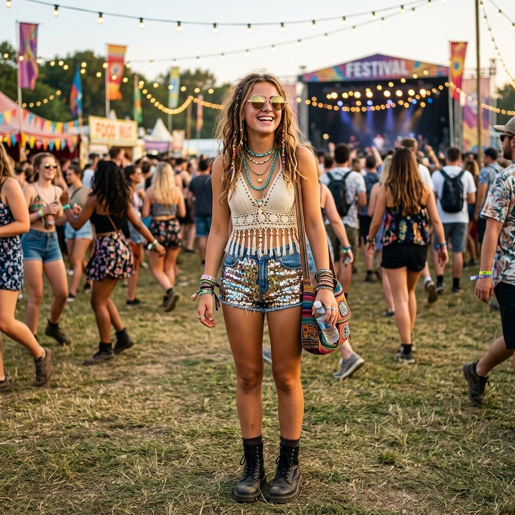 30 Cute Summer Outfits for Teens That Are Trendy, Fun & Easy to Style 19 Festival Cute Summer Outfits for Teens Girls