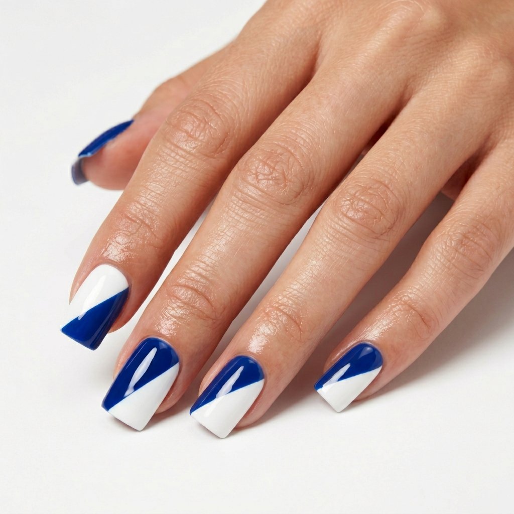 Two Tone Nails Gel
