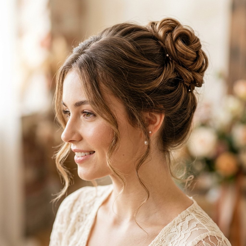 Cinnamon Roll Updo Idea