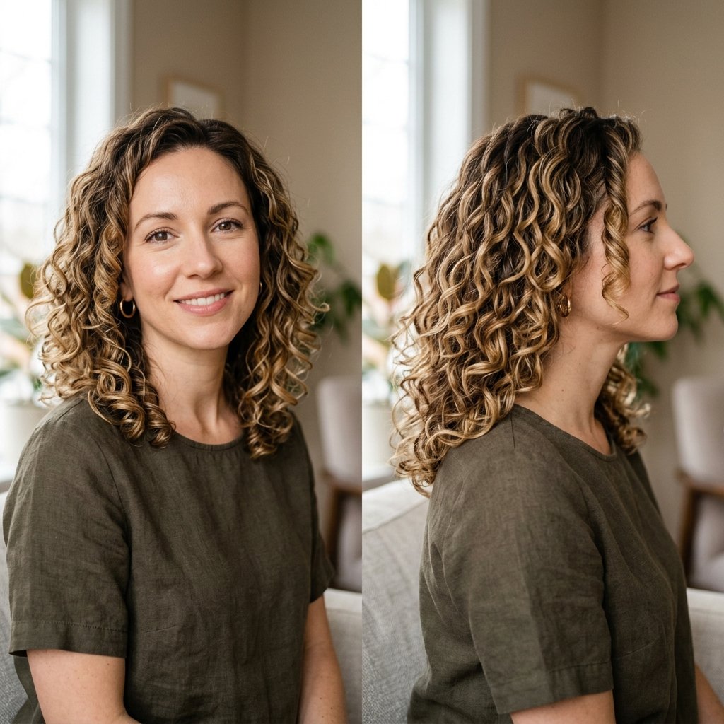 Curly Lob Haircut Idea