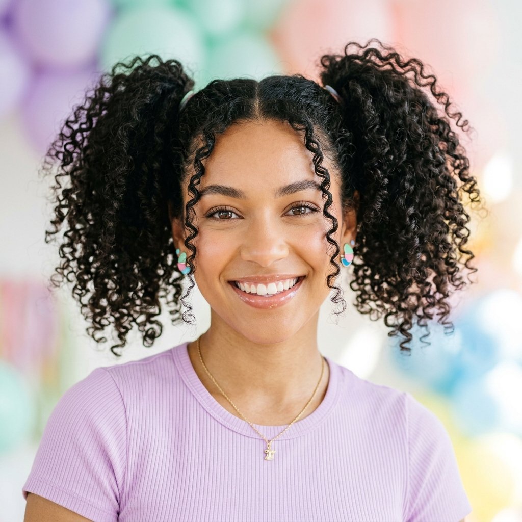 Curly Pigtails Idea