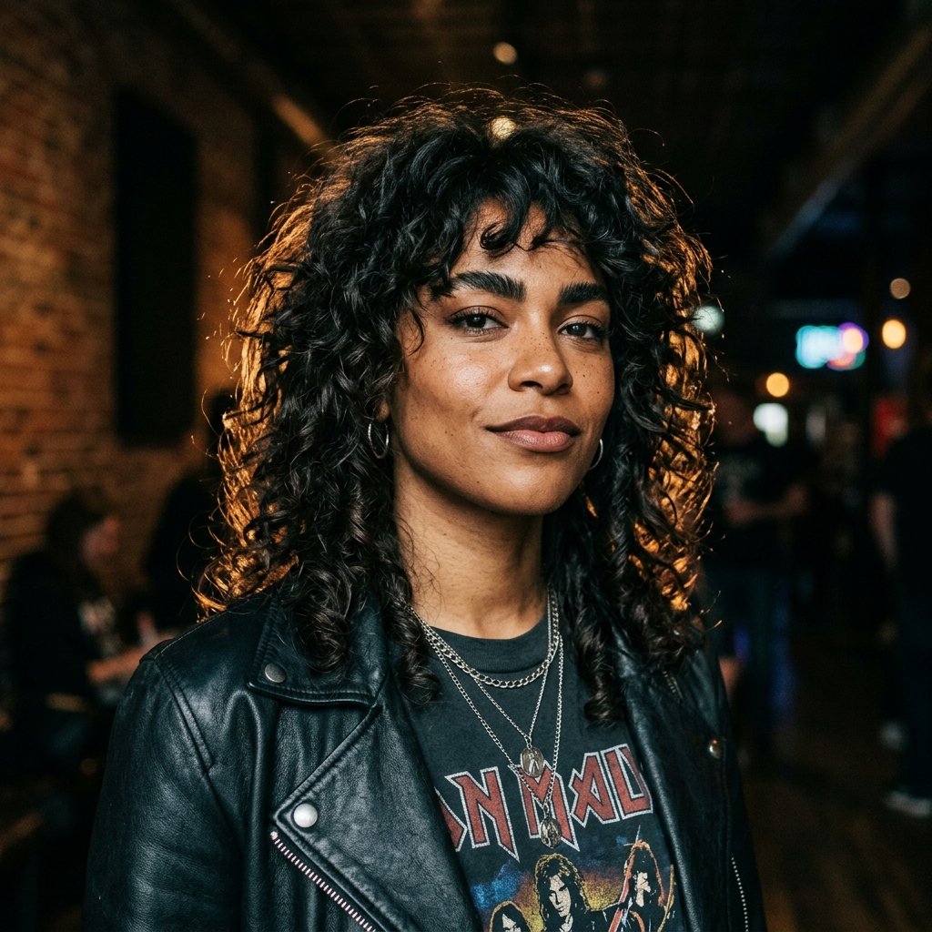 Curly Shag Haircut Idea