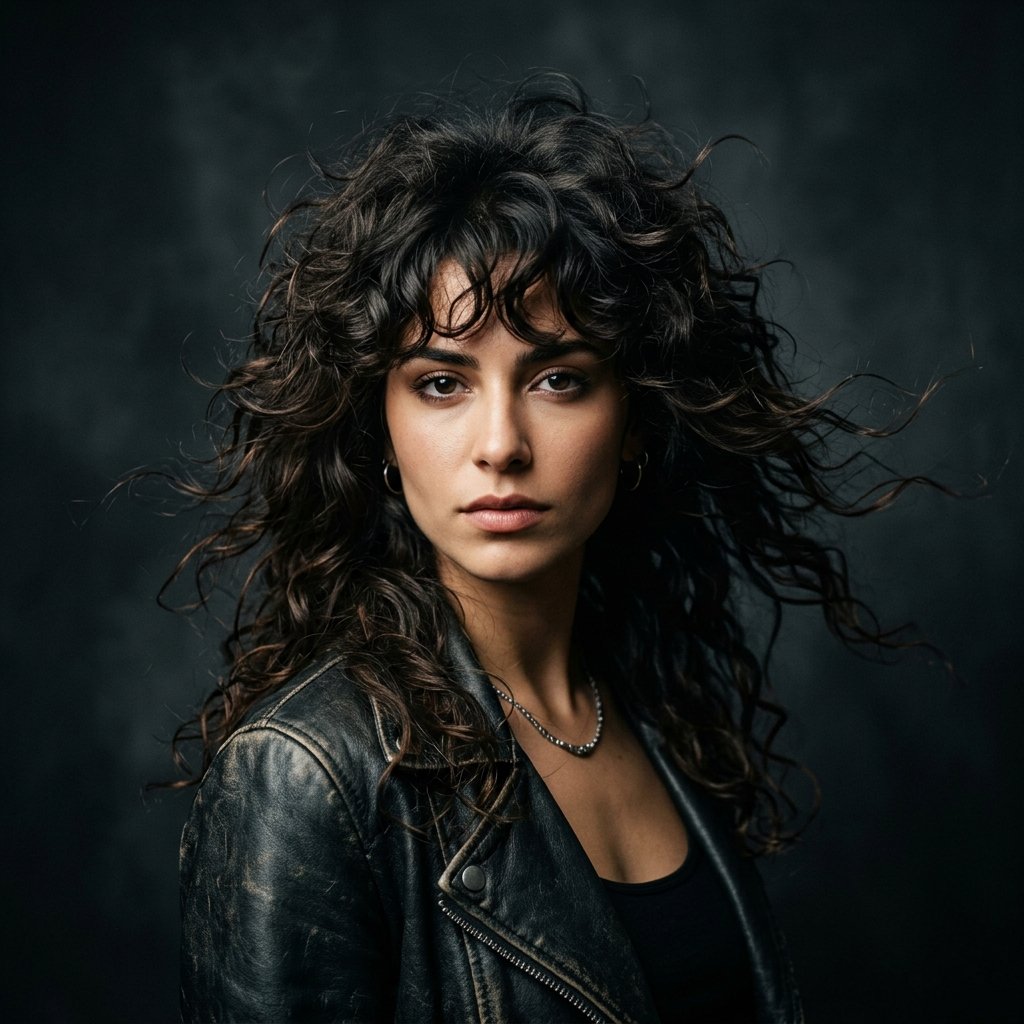 Curly Wolf Cut Idea