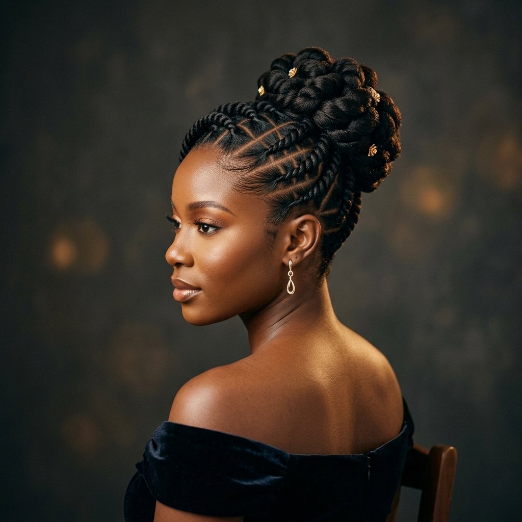 Flat Twist Updo Idea