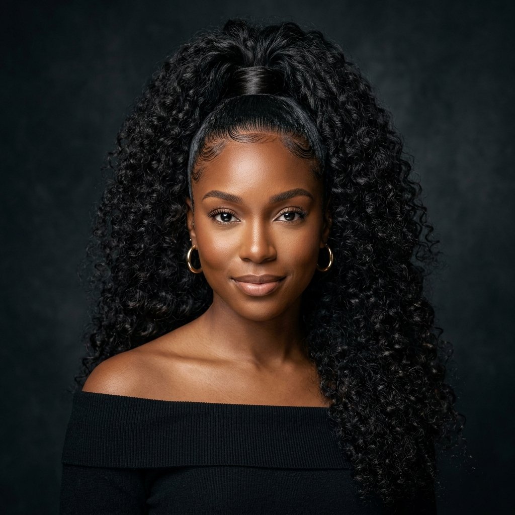 Curly High Ponytail Idea