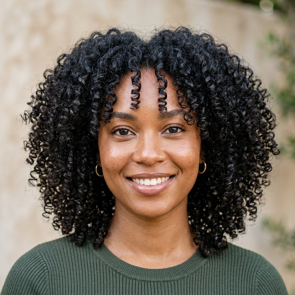 Wash and Go Curly Style Idea