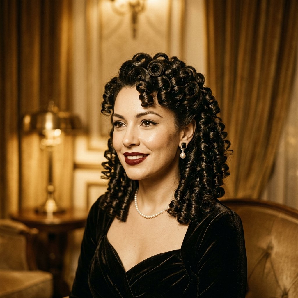 Vintage Pin Curls Idea
