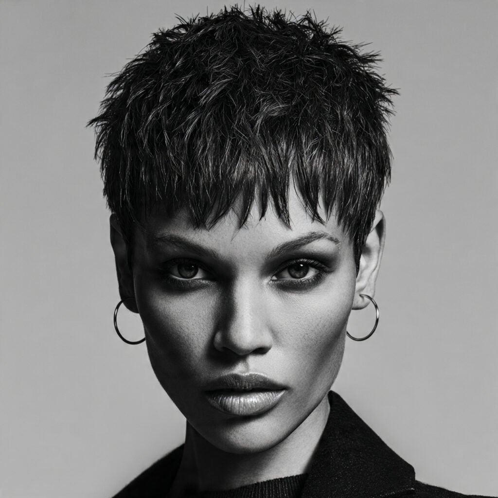 27 Stylish Trendy Haircuts Ideas for a Bold New Look 3 a boldly confident close up portrait of a fiercely