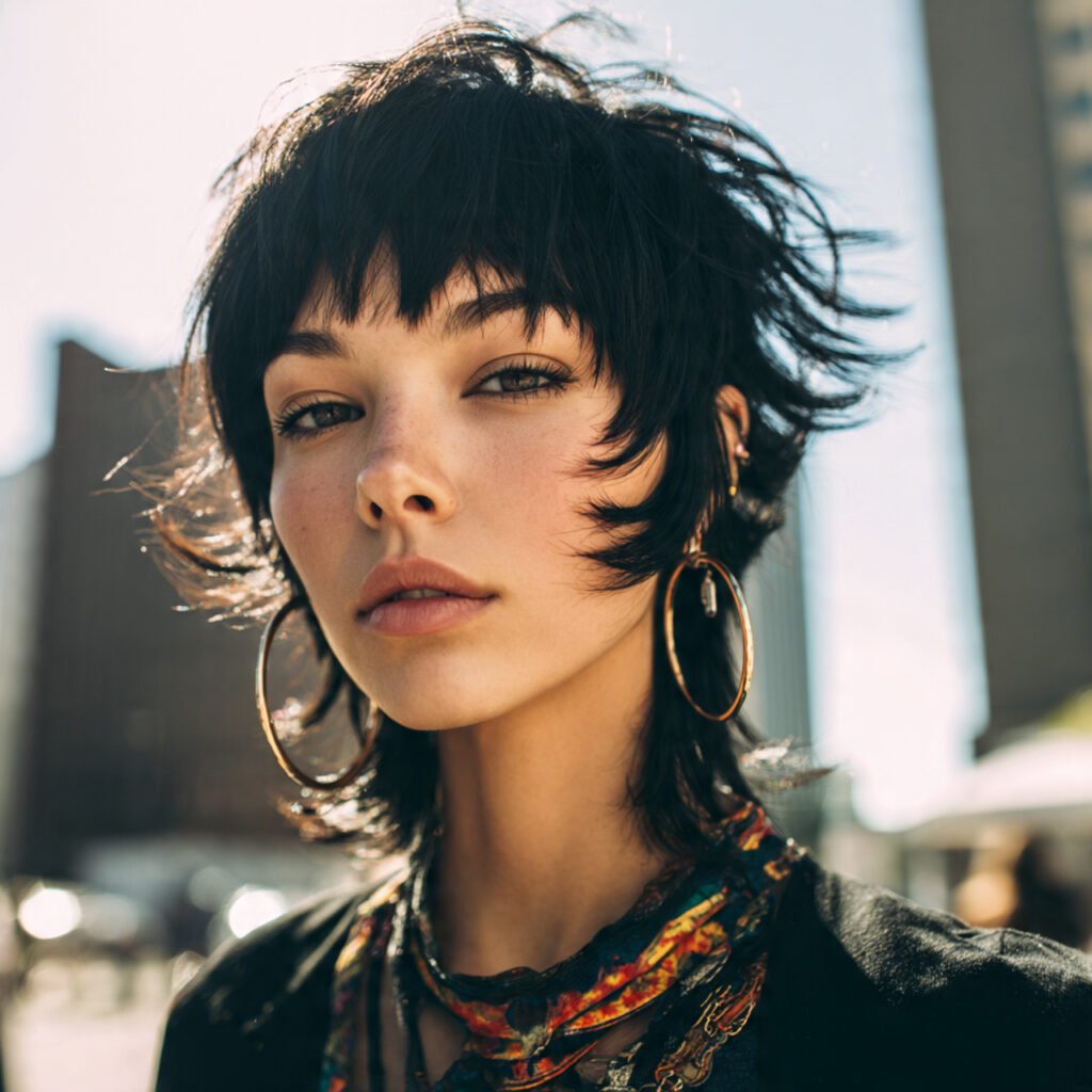 27 Stylish Trendy Haircuts Ideas for a Bold New Look 26 a boldly irreverent close up portrait of a creativ
