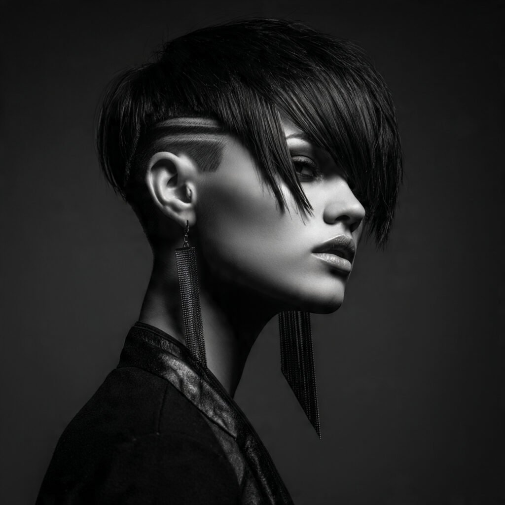 27 Stylish Trendy Haircuts Ideas for a Bold New Look 28 a fearlessly expressive close up portrait of a pow