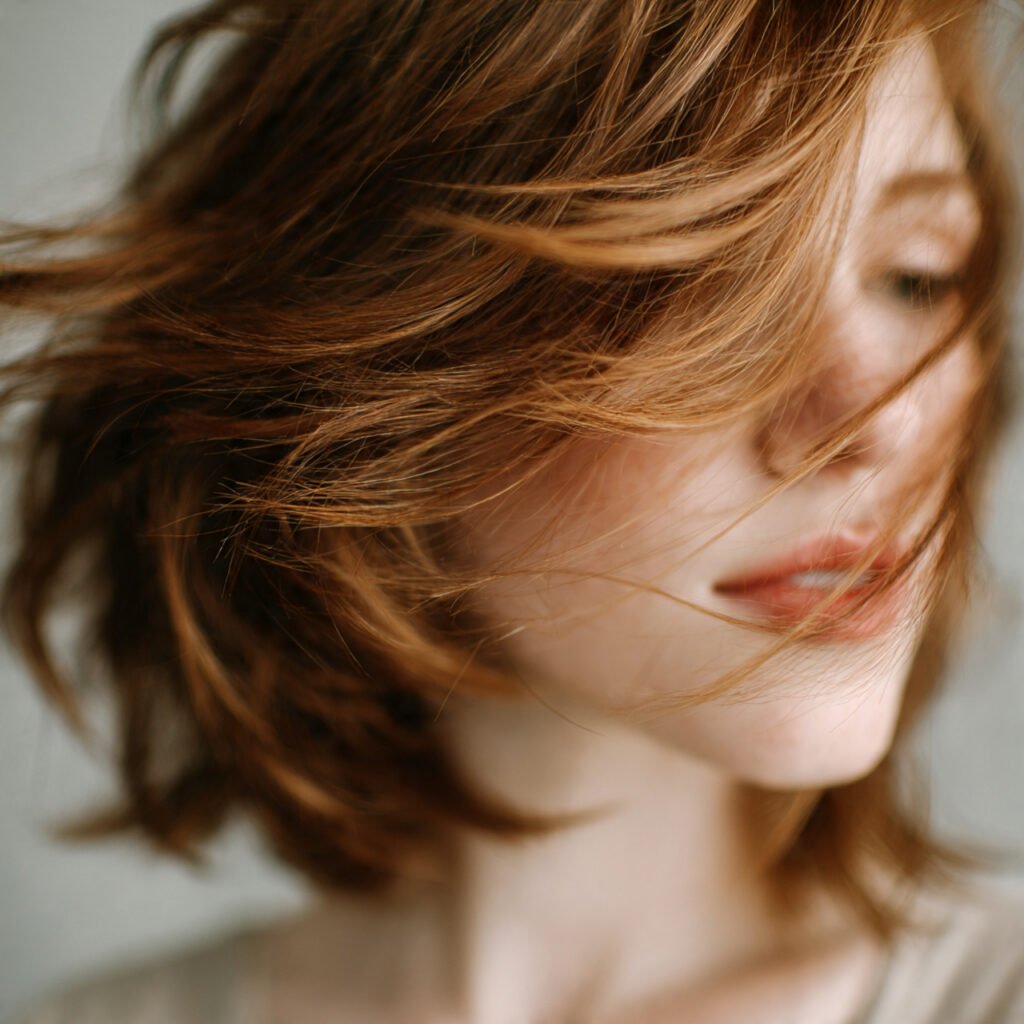 27 Stylish Trendy Haircuts Ideas for a Bold New Look 11 a softly graceful close up portrait of an elegantl