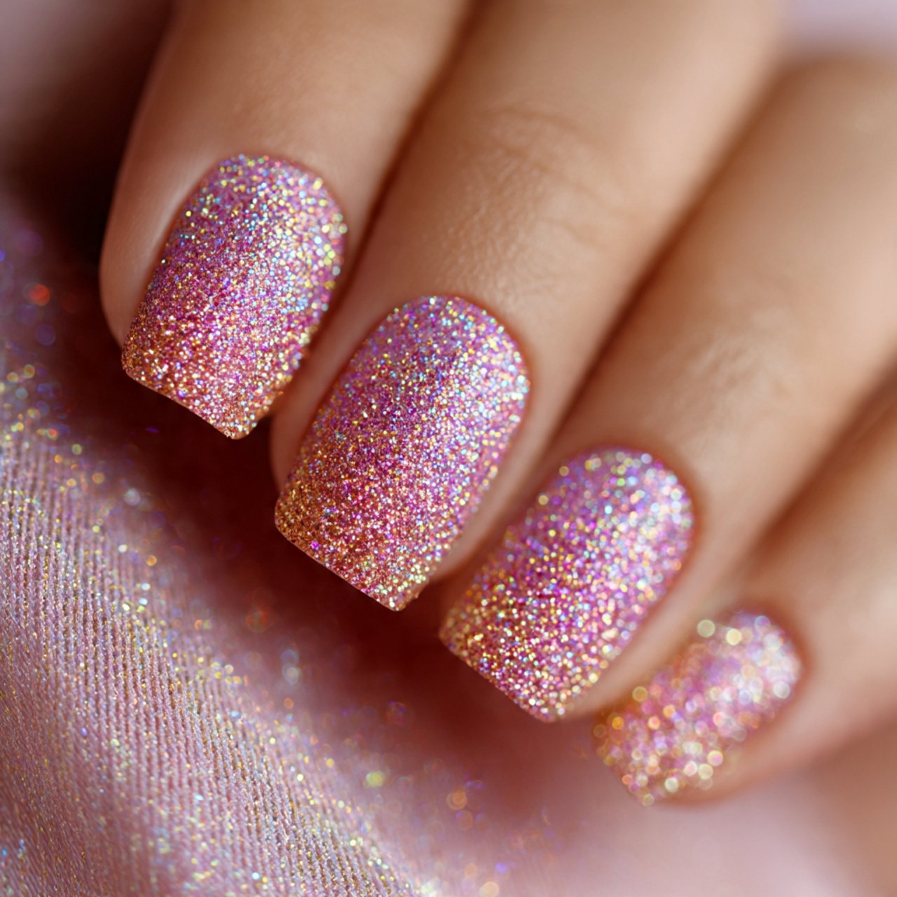 Sparkly Spring Glitter Nails Ideas