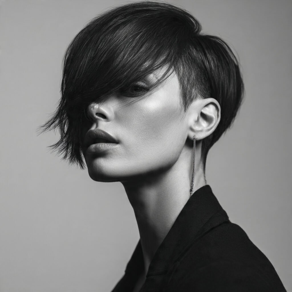 27 Stylish Trendy Haircuts Ideas for a Bold New Look 9 dramatically artistic close up portrait of a boldl