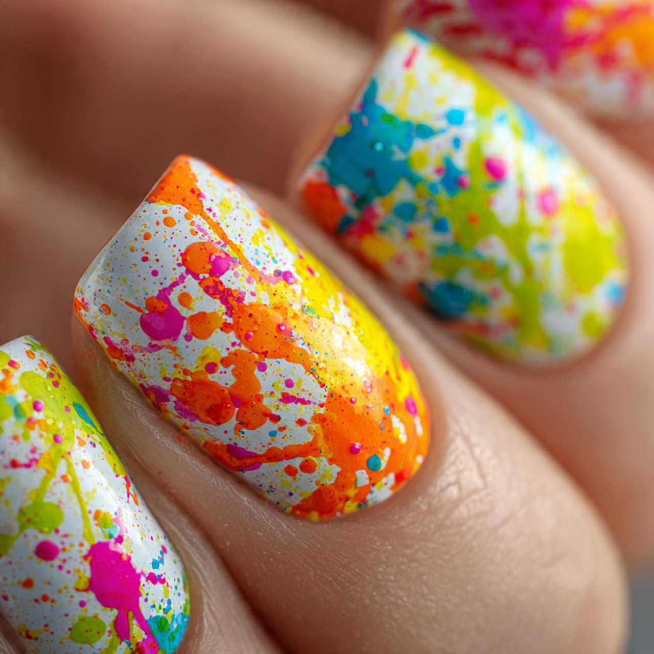 Color Splash Nails Ideas