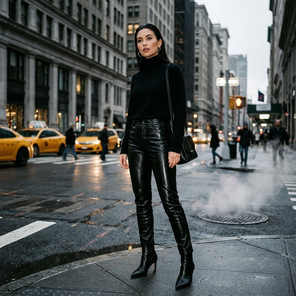 New York All Black Outfits